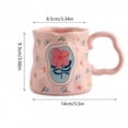 thumbnail image 3 of High End And Exquisite Milk Breakfast Mugs Floral Irregular Ceramic Mug Cute Flower Coffee Mug With Handmade Big Handle For Tea Mugs For Kitchen Or Café Jadeite D Handle Mug Cute Microwaveable Mugs, 3 of 3