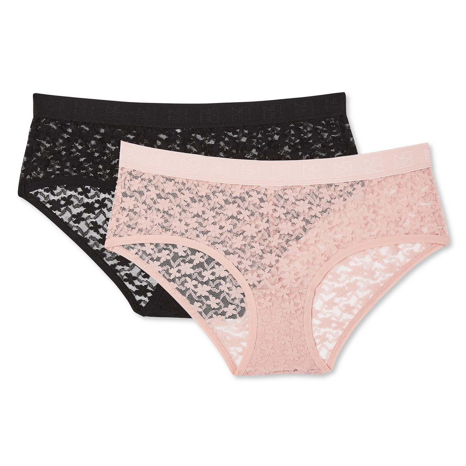 No Boundaries Women's Lace Hipster 2-Pack