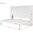 thumbnail image 2 of Lit Escamotable Format Grand, Coffre-Lit Escamotable, Lit Mural Gain de Place avec Armoire de Rangement, Cadre de Lit Moderne Pliable pour Chambre, Chambre d'Amis, Petits Appartements, 2 of 18