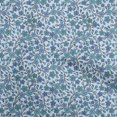 thumbnail image 1 of oneOone Polyester Spandex Medium Blue Fabric Floral Retro Craft Projects Decor Fabric Printed By The Yard 56 Inch Wide, 1 of 5