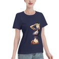 thumbnail image 2 of T-Shirt Basique à Manches Courtes pour Femme une Pièce Robin, 2 of 6