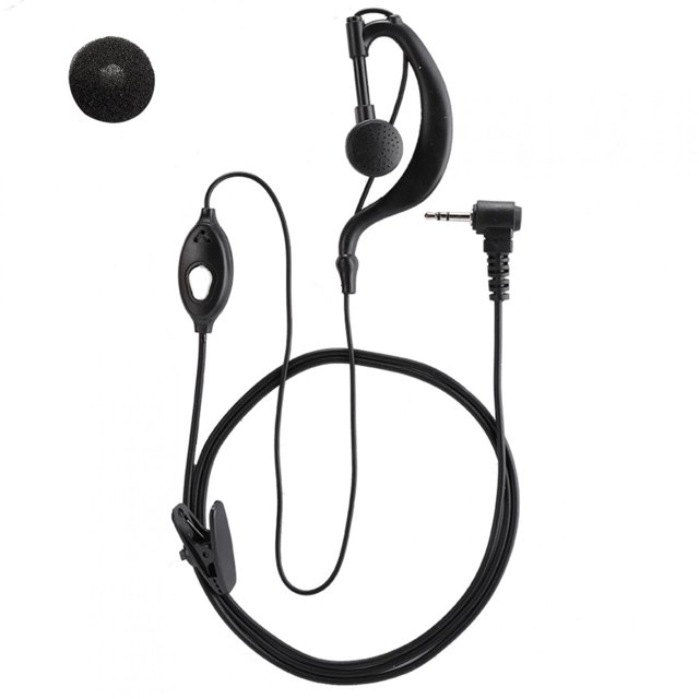 AMONIDA Headset,sturdy,durable,2PCS ABS T Head 1 Pin 2.5mm Plug Headset Earpiece Earphone Fit For Most Models