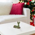 thumbnail image 2 of Porcelain Sitting Reindeer Decor (Green), 2 of 3