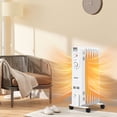 thumbnail image 3 of Costway 1500W Electric Indoor Oil Heater W/3 Heat Settings & Safe Protection for Home, 3 of 10