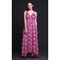 thumbnail image 2 of Bimba Robe de Plage Bohème Sans Manches Longue Maxi à Bretelles Imprimée Florale pour Femmes - Très Grand, 2 of 5