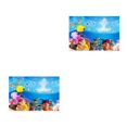thumbnail image 2 of Youkk Beautiful PVC Aquarium Background Poster Vibrant Fish Tank Decoration Landscape 50x82cm 2Set, 2 of 6