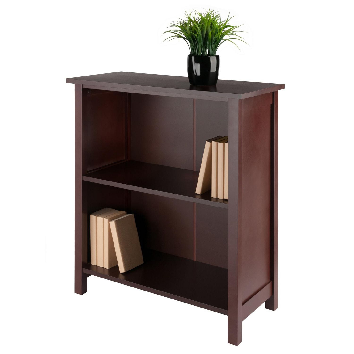 Winsome Milan 2-Section Storage Shelf, Walnut - 94228