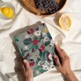 thumbnail image 2 of DESIGNER FLORAL HARDCOVER JOURNAL-DARK GRAYISH LIME GREEN-LINED/RULED NO BLEED PAPER-GOLD FOILED-SATIN SILK BOOKMARK, 2 of 4