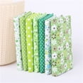 thumbnail image 1 of WIFKLSIIPG Cotton Crafts Fabric Bundle Patchwork Squares Quilting Sewing Patchwork DIY 7PCS(Green), 1 of 3