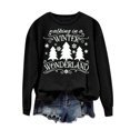 thumbnail image 4 of Qertyioot Pull d'Hiver Mode Femme Imprimé de Noël, Manches Longues Col Rond Chaud Ample Tendance Hauts Tricotés, 4 of 4