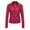 Red, variant on IROINID Women's Short Faux Leather Jacket Notch Lapel Solid Color Long Sleeve Jacket Zipper Pocket Outerwear, Black
