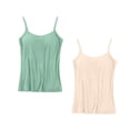 thumbnail image 3 of Timegard Camisoles 2 Pcs pour Femmes avec Soutien-Gorge Intégré Grande Taille Col Rond Respirantes Confortables Extensibles, 3 of 3
