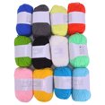 thumbnail image 3 of Crochet Thread,12 Colors Milk Cotton Embroidery Supplies Milk Cotton Yarn Extended Durability, 3 of 14