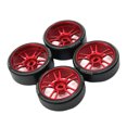 thumbnail image 1 of VONKY 4piece 27mm Dérive Jante de Roue en Métal Compatible avec 1/28 Wltoys K969 Télécommande Voiture Rouge, 1 of 6