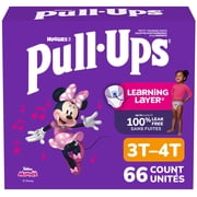 Pull-Ups Girls' Potty Training Pants, 3T-4T (32-40 lbs), 66 Count