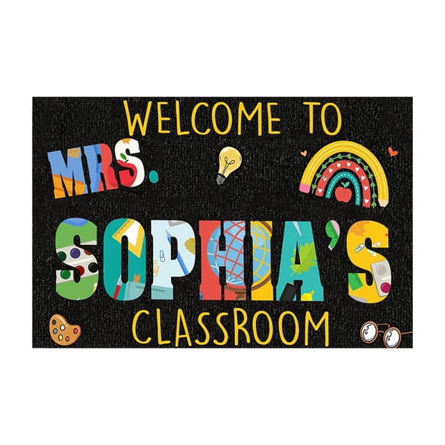 Classroom Doormat Teacher Doormat Classroom Doormat Back To School Doormat Classroom Decoration Classroom Welcome Suitable For 40X60CM Peach Blanket Throw Legacies Blanket Dorm Room Rug Bedroom Fuzzy