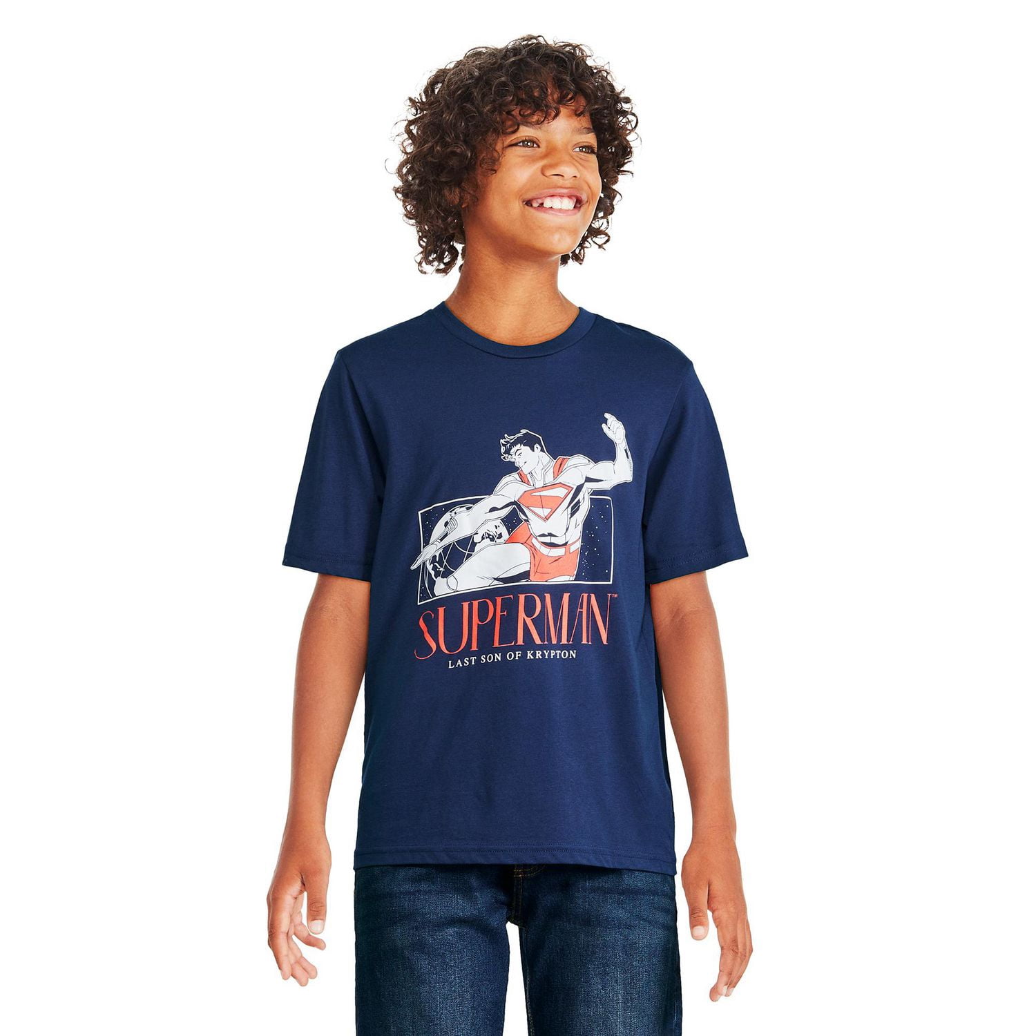T-shirt à manches courtes Superman DC pour garçons