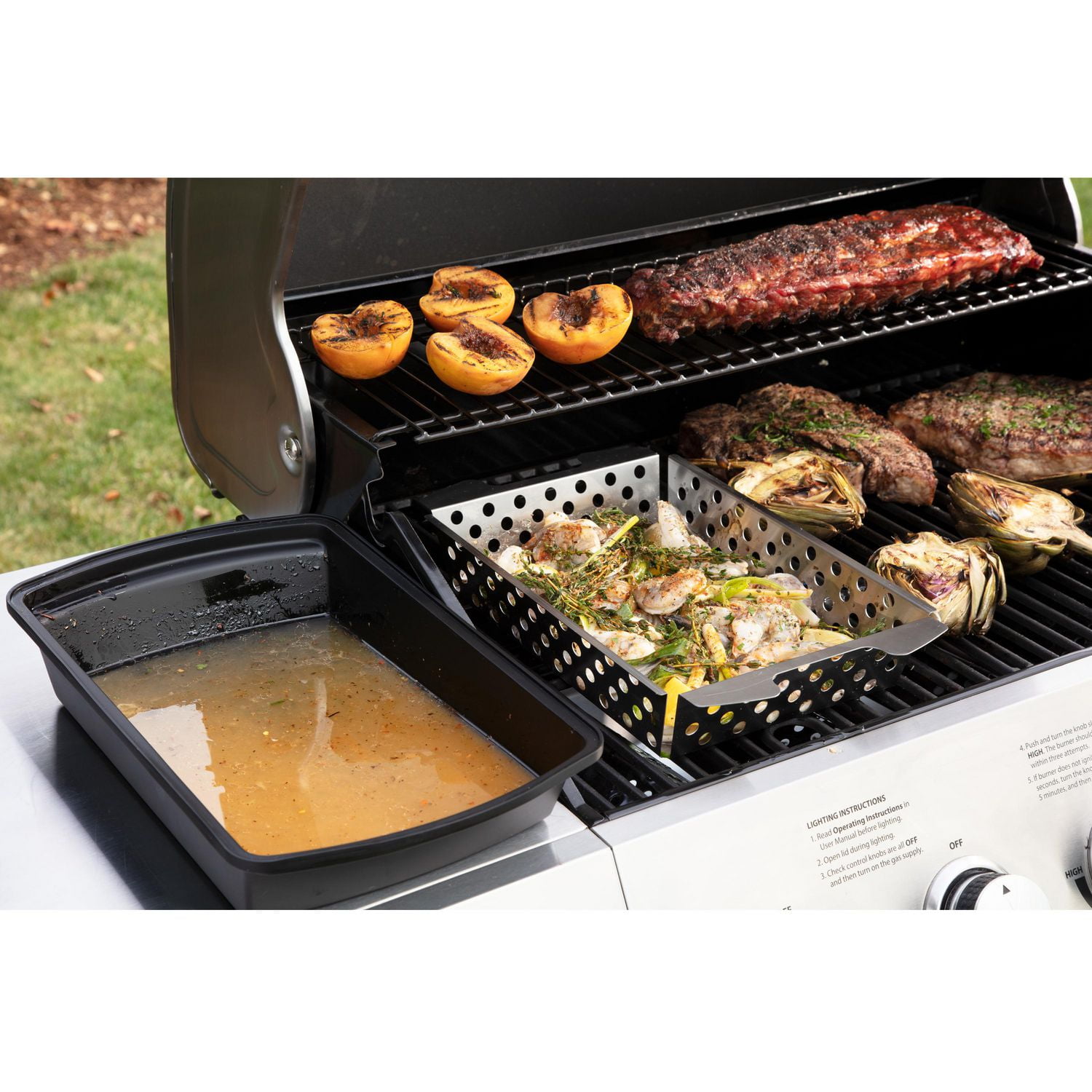ENSEMBLE MARINADE ET PANIER À GRILLER CUISINART