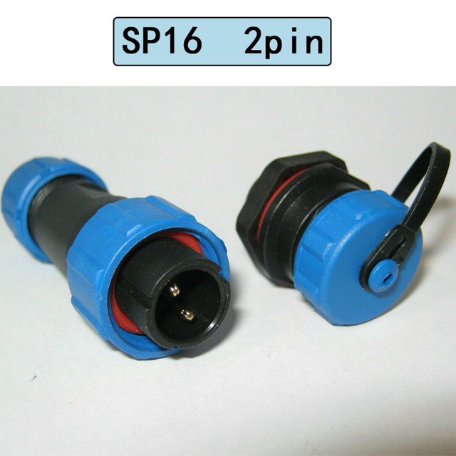 Bgsha 1pc SP16 panel IP68 waterproof plug and socket circular connector 2,3,4,5,7,9pin