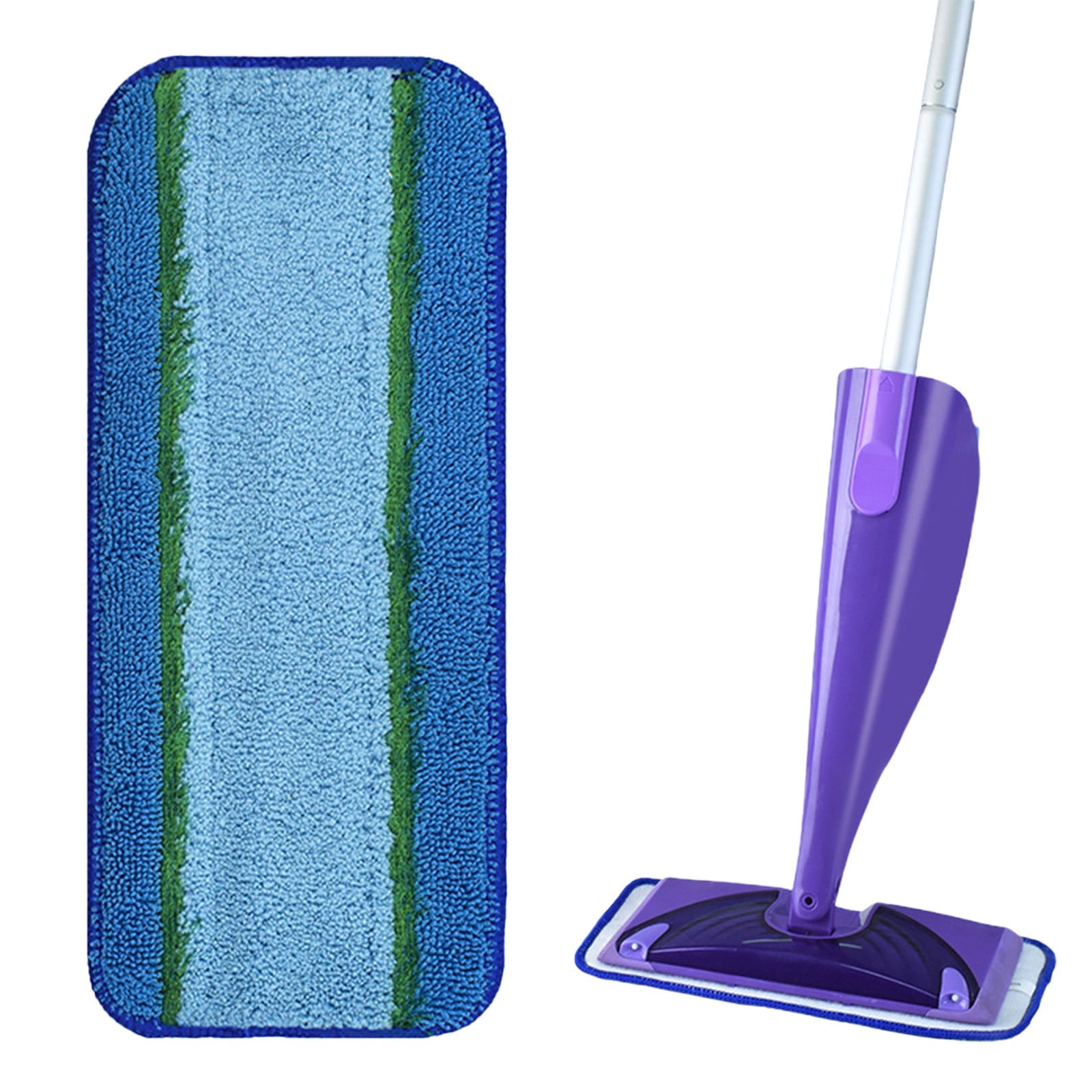 Danhjin Mop Flat Mop Fabric Microfiber Wet and Dry Mop Fittings Mop and Bucket Set