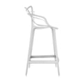 thumbnail image 2 of Heavenly Collections Tabourets de Bar Modernes Moules pour Cuisine, Blanc, Style Boucle, 2 of 7