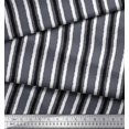 thumbnail image 2 of Soimoi Satin Silk Fabric Stripe Block Print Sewing Fabric Yard 42 Inch Wide, 2 of 3