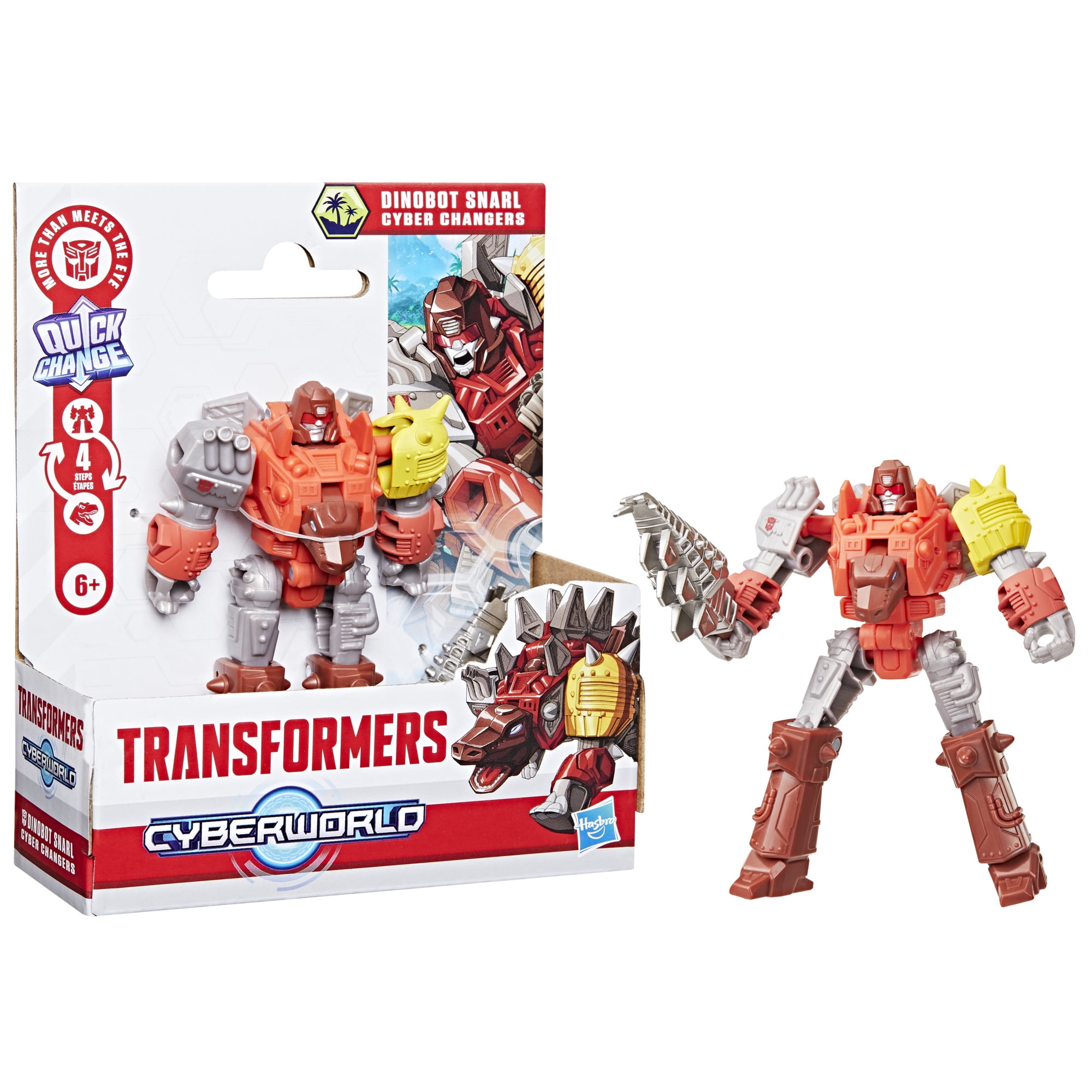 Transformers CYBERWORLD Cyber Changers Dinobot Snarl Action Figure