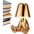 thumbnail image 1 of Mistaha Golden Thinker Man Lampe de Table - Commande Tactile à Intensité Réglable, Lumière Décorative Moderne en Résine avec Poses Uniques - Parfaite pour la Chambre, le Salon, la Salle de Lecture, 1 of 6