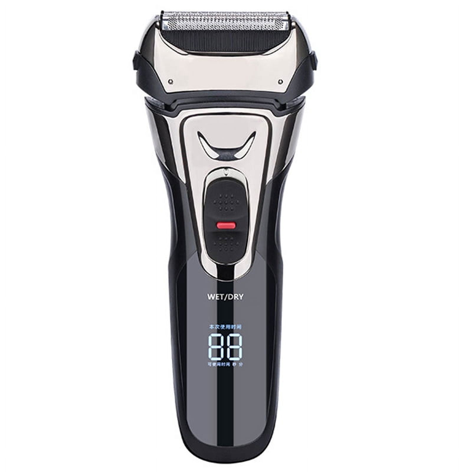 Electric Razor, Electric Shavers for Men, Dry Wet Waterproof Mens Foil Shaver,1*Electric Razor 1*USB cable,Black gold