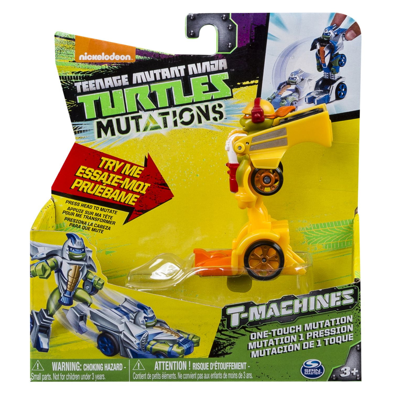 Teenage Mutant Ninja Turtles Michelangelo T-Machines One-Touch Mutation Figure