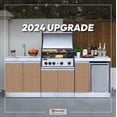 thumbnail image 3 of Cuisine Extérieure Modulaire Bespoke 5B de 94 Pouces en Motif Bois, 3 of 18