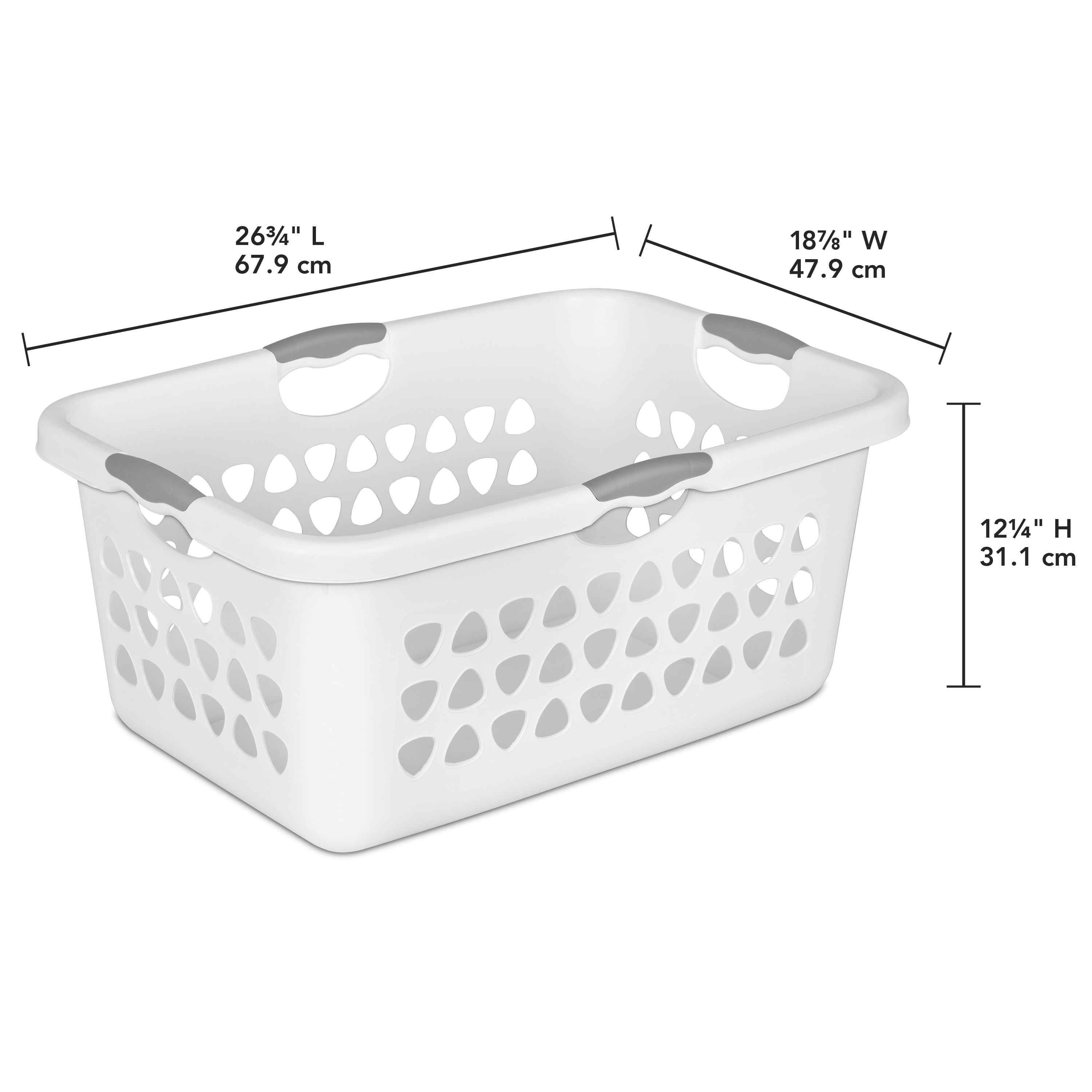Sterilite 71L Ultra™ Laundry Basket- White