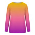 thumbnail image 2 of 50 % de Réduction sur Chandail en Molleton Surdimensionné pour Femmes 2023 Col Rond Mode Décontractée Manches Longues Imprimé Chandail en Molleton Haut Blouse, 2 of 3