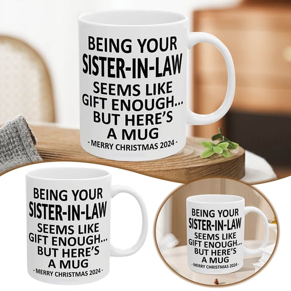 WIFKLSIIPG Tasse à Café en Céramique Devient Votre Indispensable Tasse à Café Fantaisie Noël Spécial Fête Anniversaire Fantaisie m(Blanc)