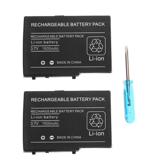 HLONK 1600mah Battery for DS Lite for Nds for Ndsl 3.7V Rechargeable Lithium-ion Battery + Tool Pack Kit
