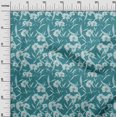 thumbnail image 2 of oneOone Rayonne Vert Sarcelle Tissu Floral Tissu pour Robe Tissu Imprimé Tissu au Mètre 56 Pouces de Large, 2 of 4