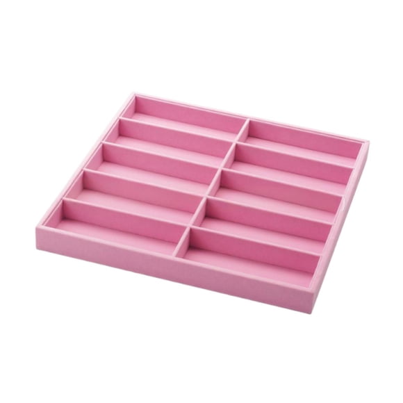Milaget Sunglasses Organizer Box Large Capacity for Window Displays Countertop Store Pink