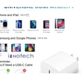 thumbnail image 3 of iPhone 14 13 12 11 Super Fast Charger [Apple MFi Certified] Lightning Cable 20W PD USB C Wall Charger 2-Pack 6FT Fasting Charging Block Compatible with iPhone iPhone 14/14 Pro/Max/13/12/11/x/Xr/8, 3 of 8