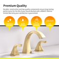thumbnail image 4 of 8 inch Widespread Bathroom Faucet with Drain Assembly, 4 of 5