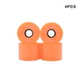 thumbnail image 2 of 4 Pcs Roues de Planche à Roulettes Cuir Cruiser Pièces de Rechange Manuel Longboard Roulement Couvercle Remplacement Amovible Extérieur Planche à Roulettes Déménagement Réparation Fixation Orange, 2 of 7