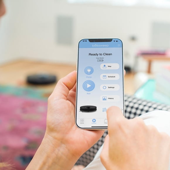 bObsweep PetHair SLAM Wi-Fi Connected Robot Vacuum and Mop in Jet