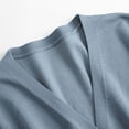 thumbnail image 3 of Dvkptbk Women’s Plus Oversize Sweater Cardigan Open Front Cardigan Button Knitted Cardigan Outwear Spring And Fall V-neck Long Sleeve Cardigan, 3 of 5