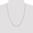thumbnail image 2 of 10k White Gold 1.8mm Round Link Cable Chain Necklace Pendant Charm, 2 of 9