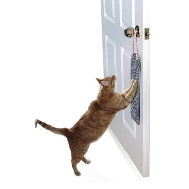 Omega Paw Scratchy Pad for cats, hangs on any door knob.