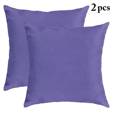 2Pcs Decorative Solid Color Throw Pillow Simple Square Covers Cushion Case Indoor Living Room Outdoor Garden Shell Pillow Case for Car Sofa Bed Couch