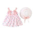 thumbnail image 1 of Robes pour Bébé Robe Tutu Sans Manches pour Bébé Robe d'Été pour Fillette avec Chapeaux 2 Pcs Tenues pour Nourrisson 1-2 Ans, 1 of 3