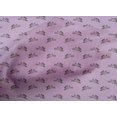 thumbnail image 4 of oneOone Cotton Poplin Light Purple Fabric Rabbit Animal Craft Projects Decor Fabric Printed By The Yard 42 Inch Wide, 4 of 4