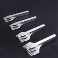 thumbnail image 4 of DIY Leather Tools Set Stainless Steel 2/5/10 chisel set Prong Flat Leather Chisel Hole Piercing Punching Tool Kit, 4 of 9