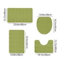 thumbnail image 3 of ZZkhGO Foam Bath Mat 4 Set, Soft Water Absorbent Bathroom Rugs, Non-Slip Machine Washable Toilet Mats for Bathroom Floor, 3 of 7