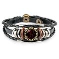 thumbnail image 2 of TopLLC Bracelets 12 Constellation Bracelet Leather Rope Bracelet Ladies Men Hand Woven Rope Bracelet Punk Chain Cuffs a Bracelet, 2 of 2